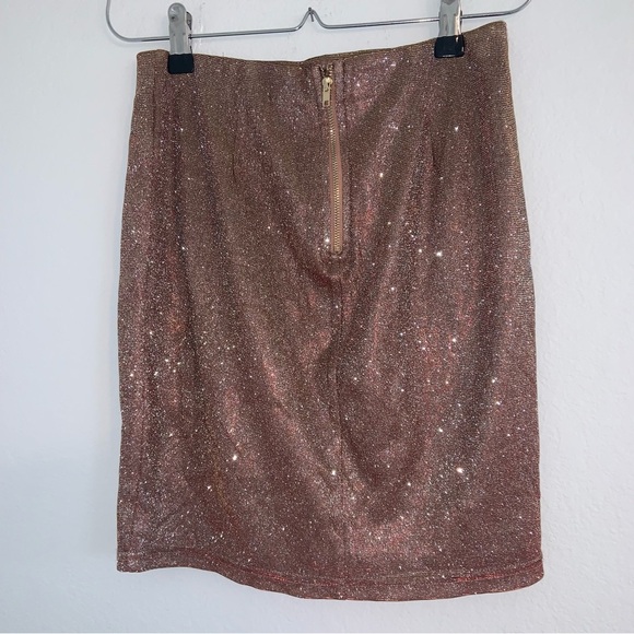 A’Gaci Dazzle Mini Skirt NYE Sparkle Elastic Bodycon Skirt - Picture 9 of 12